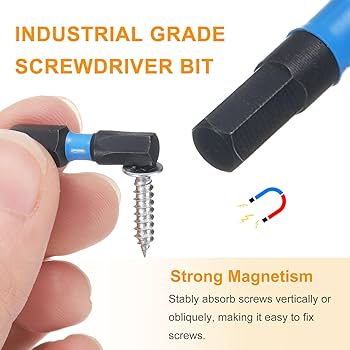 HARFINGTON 6pcs H9/64-H7/32 SAE Hex Screwdriver Bit 1/4