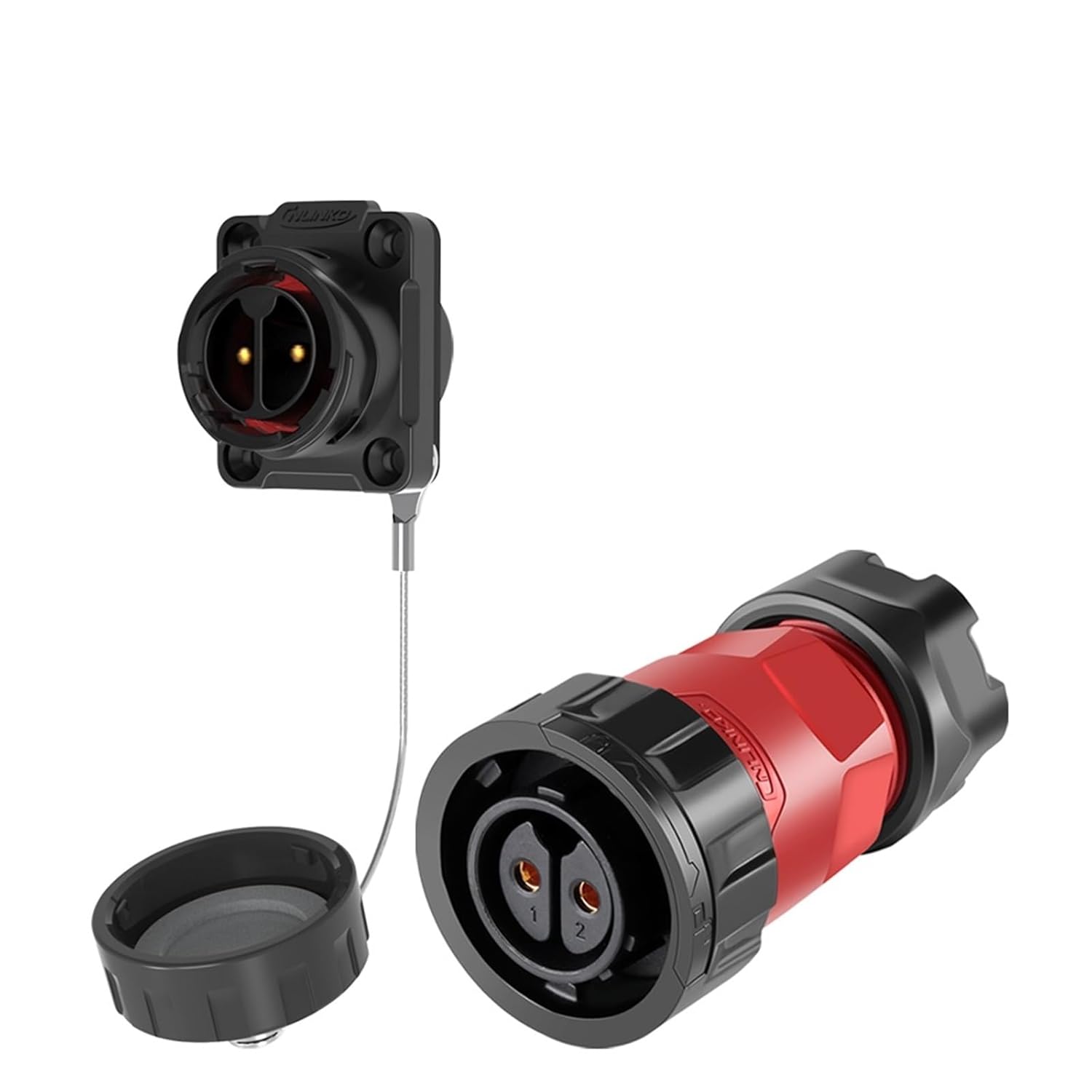 M20 Electrical Waterproof Connector 2 3 4 5 7 9 12 14 Pin Solder Wiring Terminal Industrial Panel Socket(Type D Set,3P)