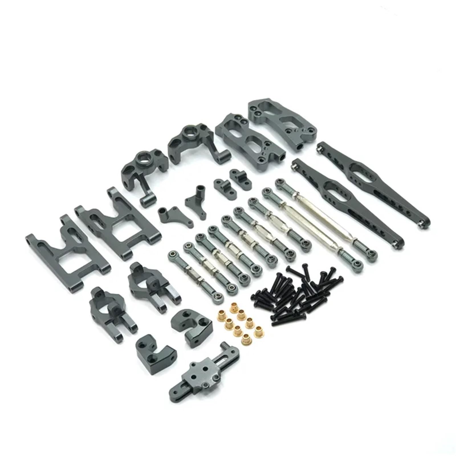RC-Lenkgelenkpfanne Für Wltoys 12423 12427 12428 Flyover 1/12 Metall Upgrade Lenkung Tasse Set 10 Anzug Fernbedienung Auto Reparatur Ändern Teile(Titanium)