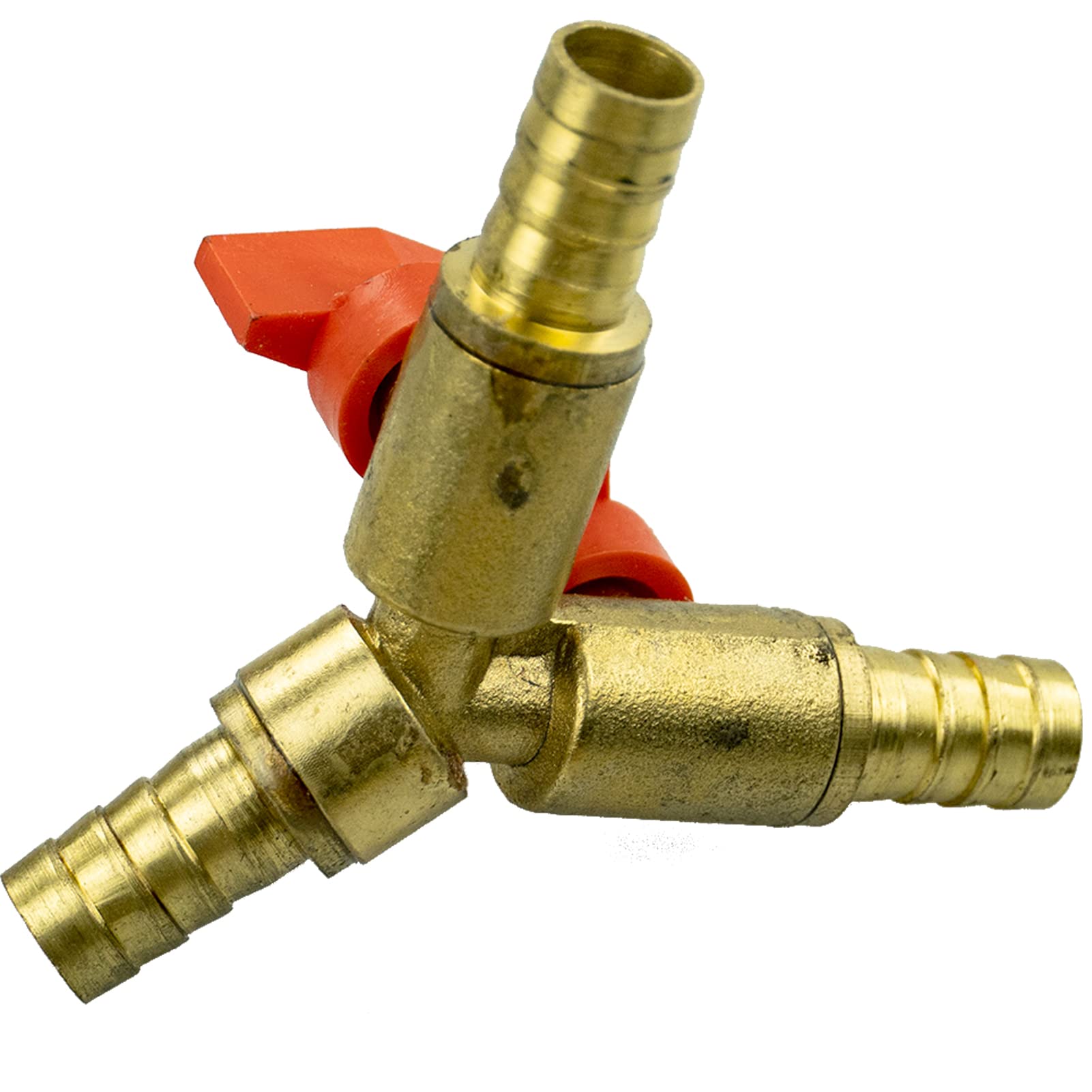 Raccordo A Y A 3 Vie In Ottone Con Clip – Tubo Da 3/8/10 Mm – Valvola A Sfera Per Acqua, Olio, Gas, Irrigazione