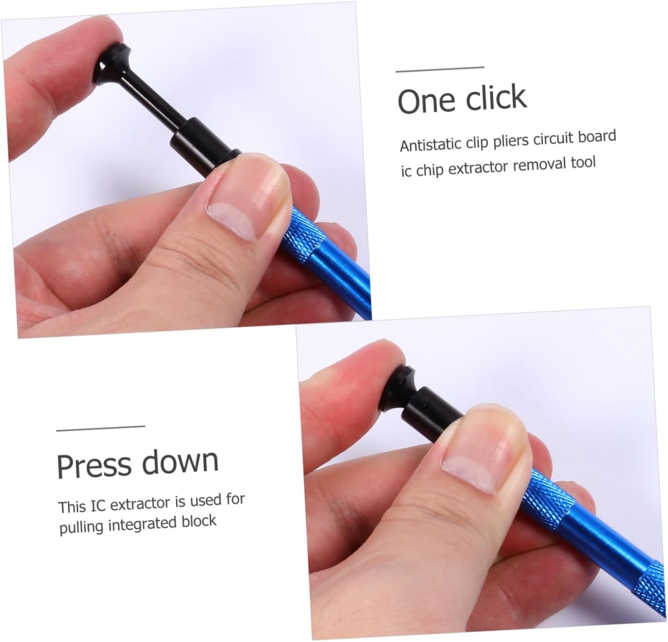 GALPADA 2pcs Ic Chip up Tool Precision Grabber Electronic Component Catcher for Electricians with Ball Grid Array Chip Picker Suitable for Pcb Soldering and Desoldering Tasks