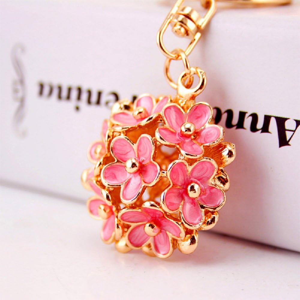 CHMING Fashion Little Daisy Flower Keychain Purse Bag Pendant Keychain Womans Handbag Charm