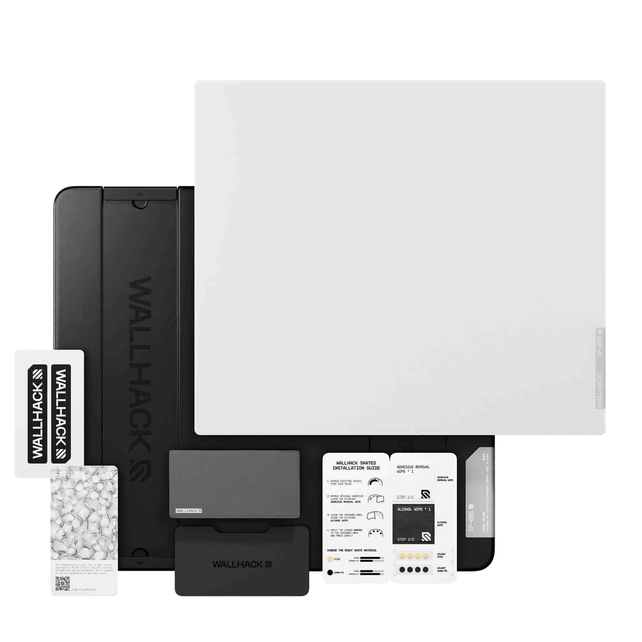 Amazon.co.jp: WALLHACK ガラスマウスパッド SP-005 ホワイト