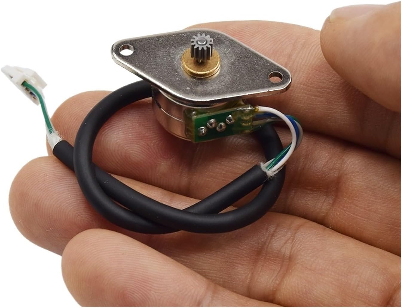 Xuro Micro 15MM Stepper Motor Mini 2-Phase 4-Wire Stepping Motor 20Ohms With Cable 12 Teeth Gear Digital Camera Gear Motor