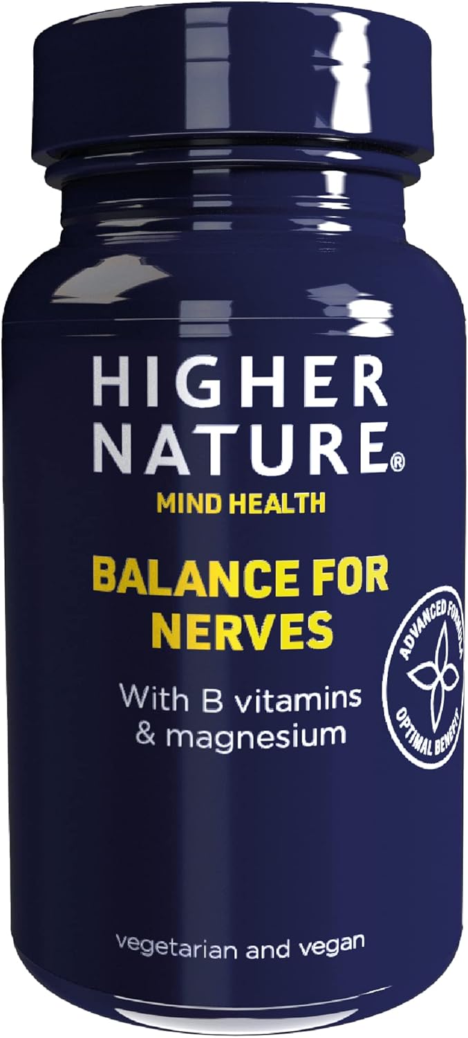 Higher Nature Balance for Nerves B Vitamins & Magnesium Supports The Nervous System