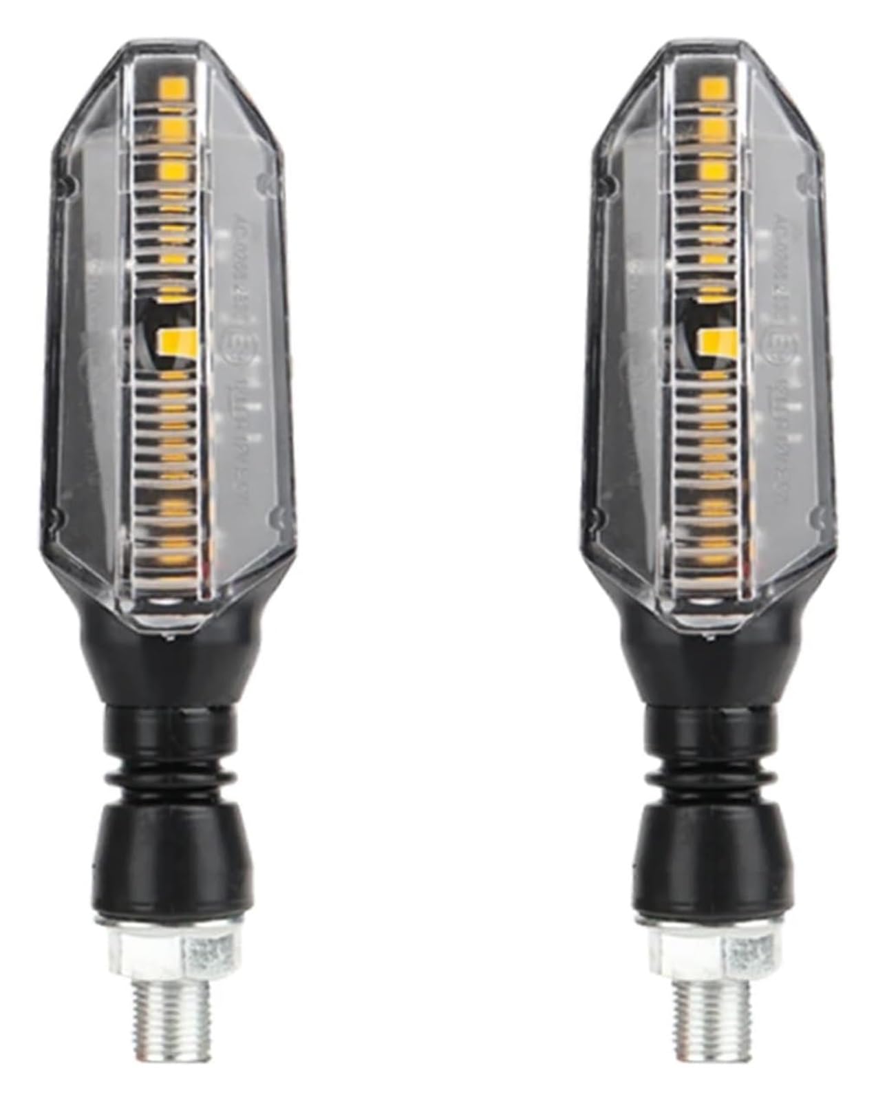 Indicatore Direzione Anteriore 12V 10mm Moto Freccia Spia di Direzione Indicatore Lampeggiante Luce Marcia Diurna