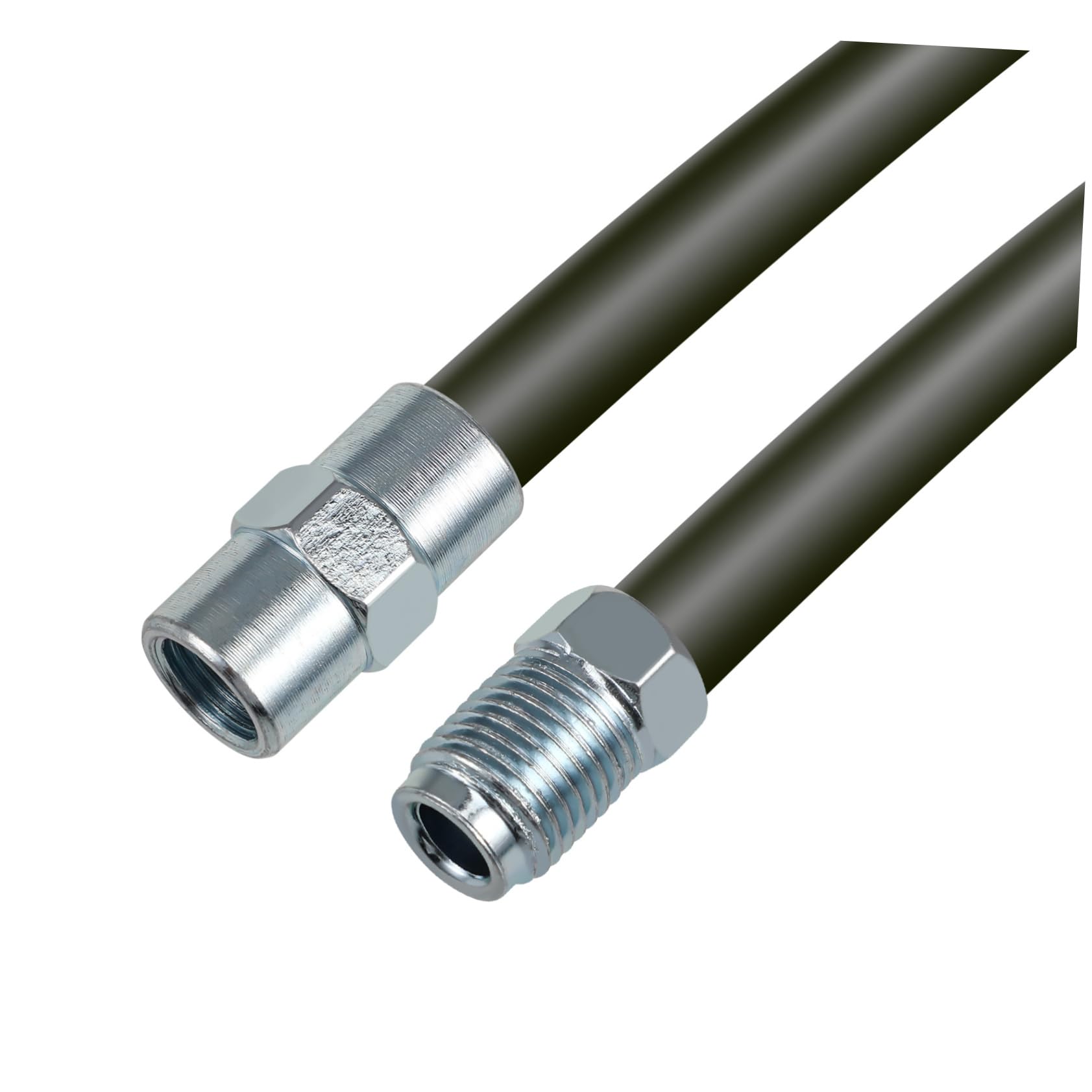Generisch 2 Stk nicht magnetischer Bremsschlauch Bremskabel Schlauchspule für automatische Bremse Bremsleitung Bremsrohr auto bremsschlauch Schlauchspulenfitting flexibel Wagen Auto Linie