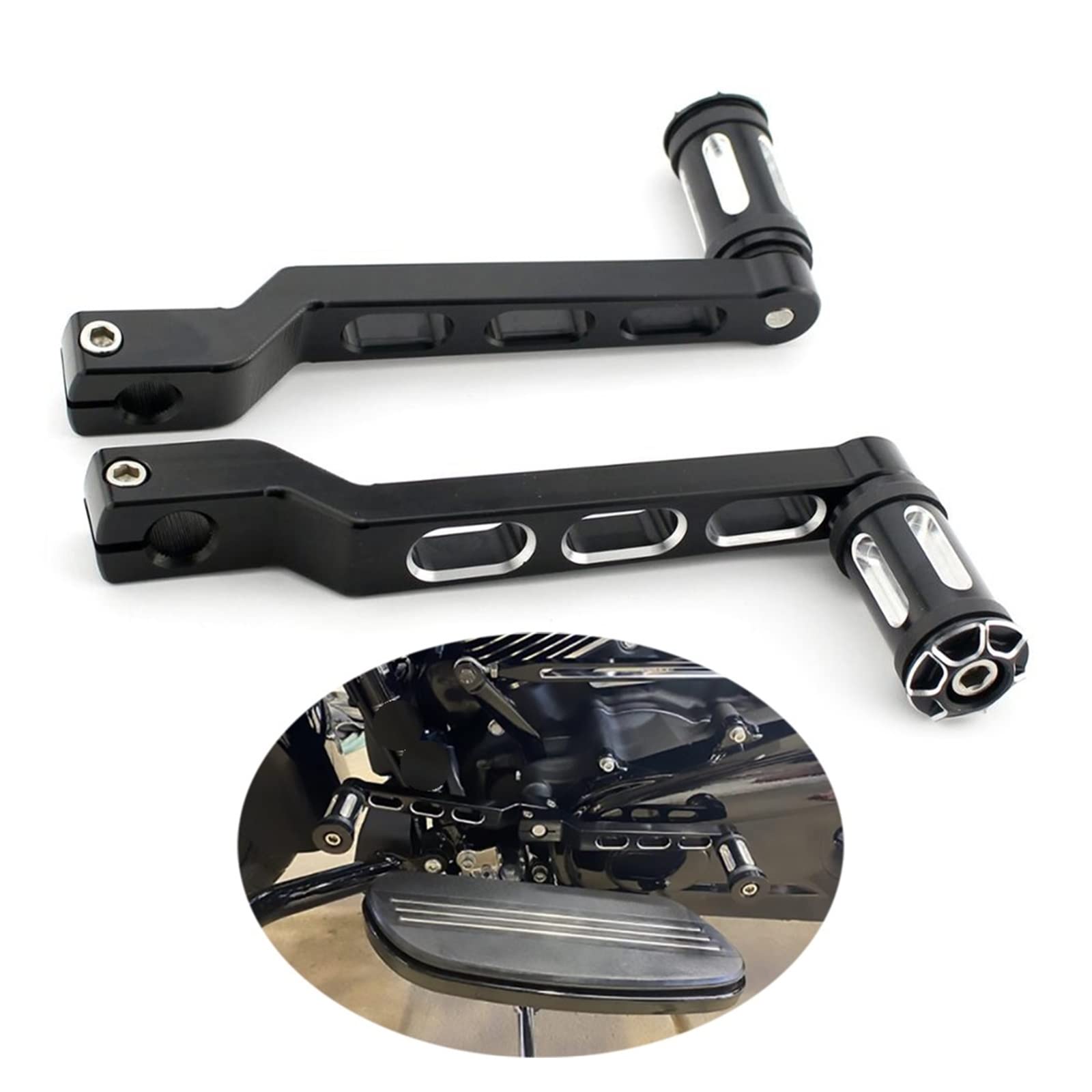 Motorfiets Remarm Pedaal Hiel Teen Schakelhendel W/shifter Haringen