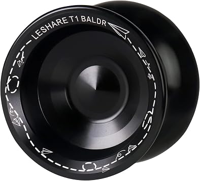 Professional Unresponsive Yoyo for Pros and Responsive Yoyos for Kids Beginners, Package Includes Replaceable Responsive Bearings, yo-yo Gloves, and 5 yo-yo CordsBlack
