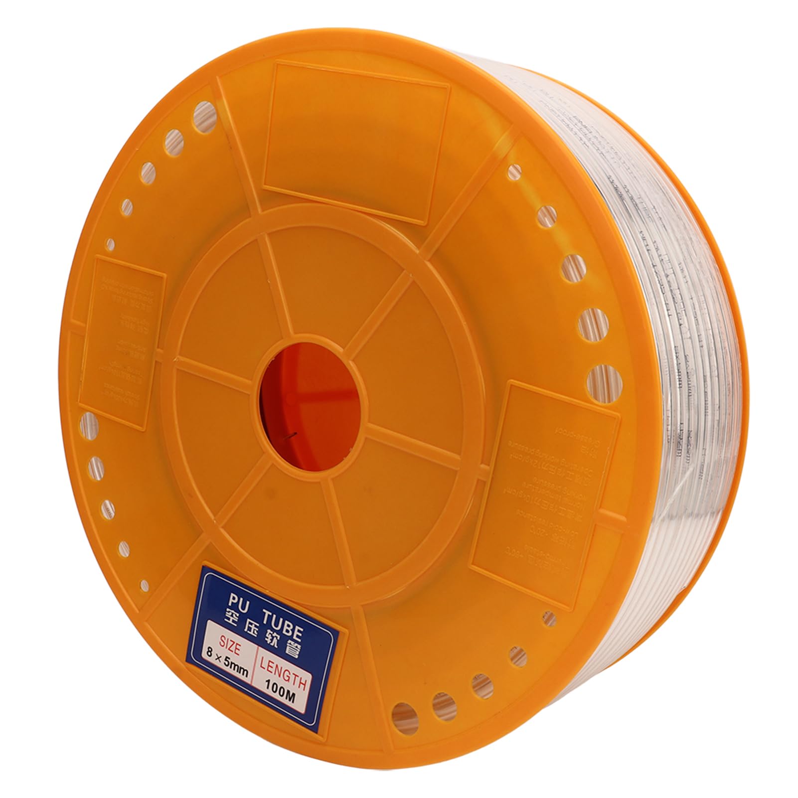 Fafeicy Tubo Aria Trasparente PU, Tubo Pneumatico 12mm OD 8mm ID 328ft