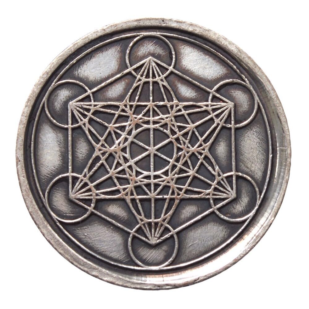 Saraswati Pièce Porte-Bonheur « Metatron » en cuivre étamé, 4 cm