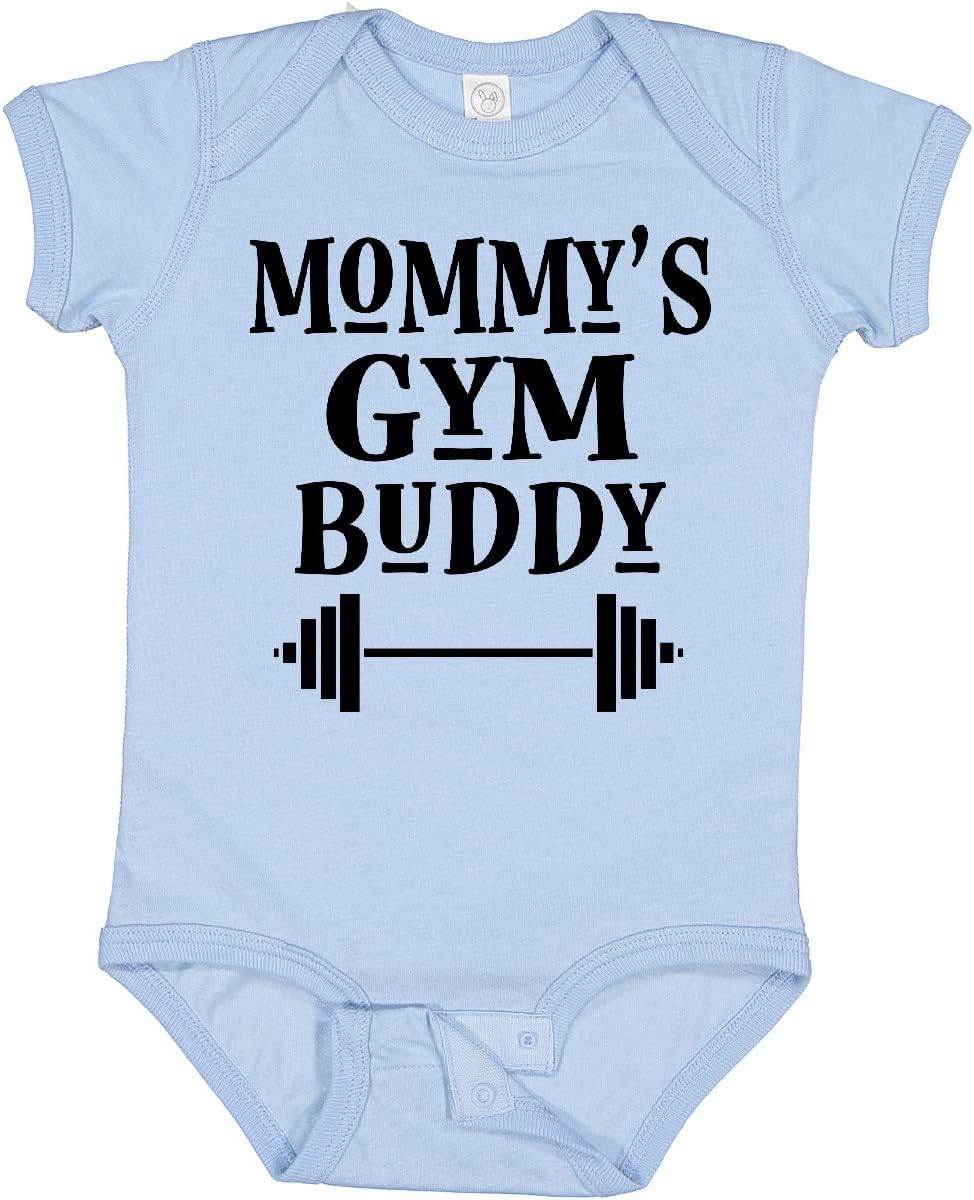 inktastic Mommy Gym Buddy Workout Baby Bodysuit