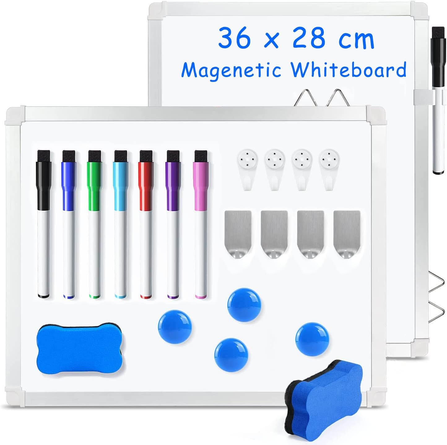 Buy Mini Whiteboard, Ohuhu 2 Pack Small Whiteboard 36 x 28 cm, Double