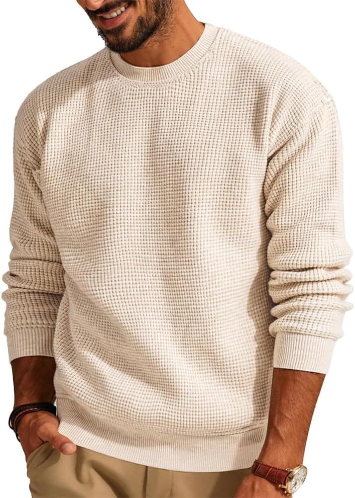 Pullover Herren Aus Baumwolle Mit Zopfmuster – Eleganter Feinstrickpullover Für Winter Und Business