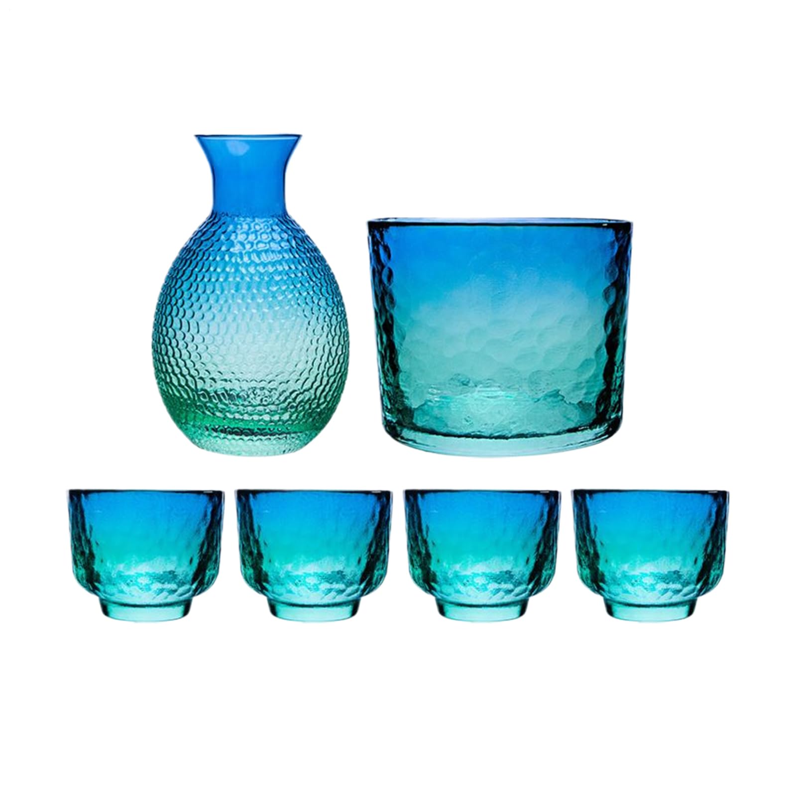 Generico Set di Sake Giapponese Caraffa in Resistente al Calore | Kit Per Bottiglia Di Sake Per Il Servizio Di Liquori Per Vodka, Birra, Bevande, Feste, Raduni, Home Bar, Ristorante