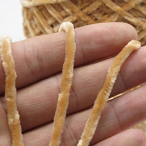 Miniatura 4 de Hilo de chenilla verde oscuro de 8 oz250 g, hilo de chenilla de terciopelo para bricolaje, hilo de chenilla de lujo voluminoso para bufanda de