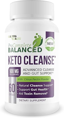 Keto Cleanse - Limpieza equilibrada profesional y apoyo intestinal - Ayuda a eliminar toxinas y absorción de nutrientes - Ayuda a limpiar el cuerpo