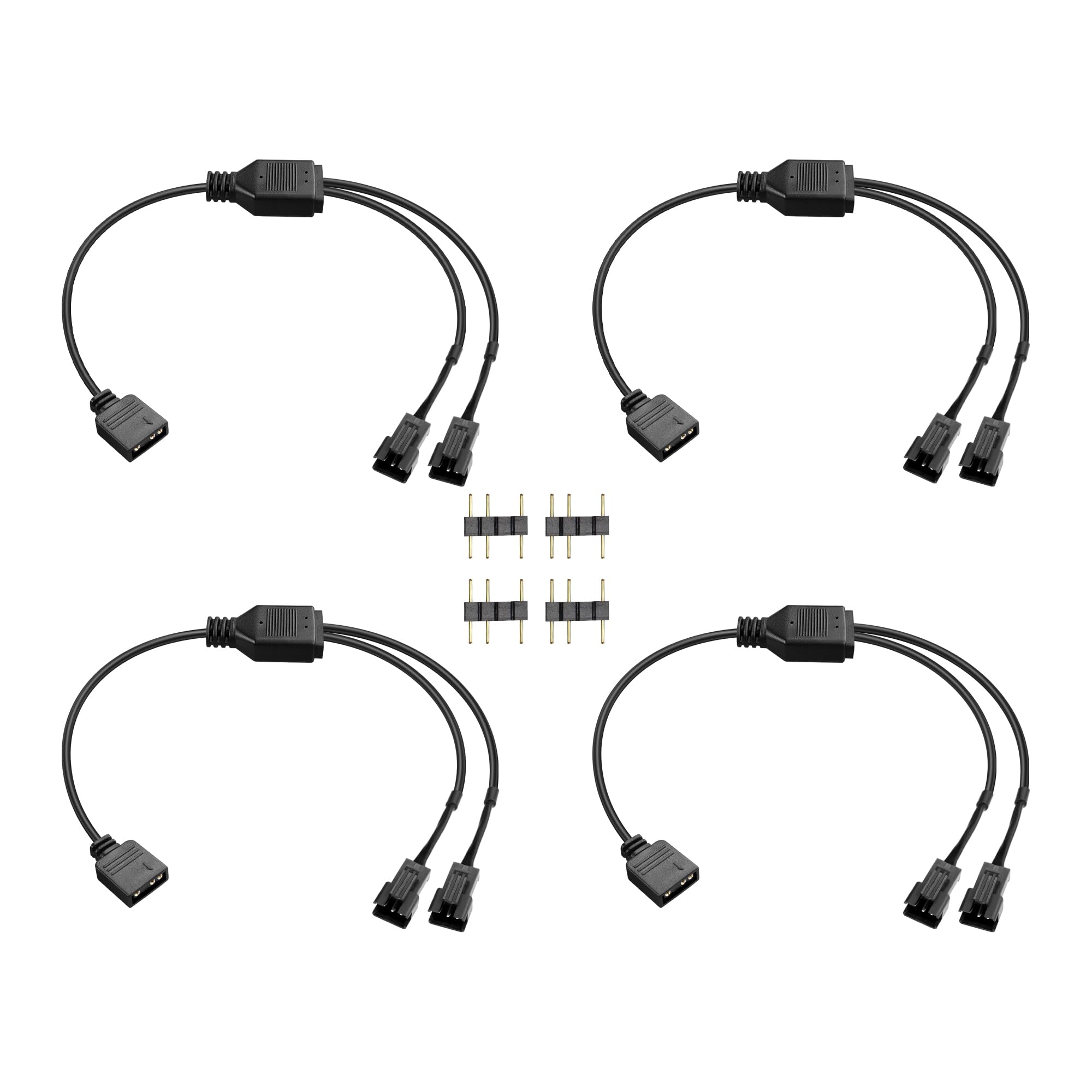 Splitter ARGB 5V 3 Pin Per PC | Da 1 A 3 Connettori | Cablaggio LED 30cm Per Ventole E Luci - Foto 7