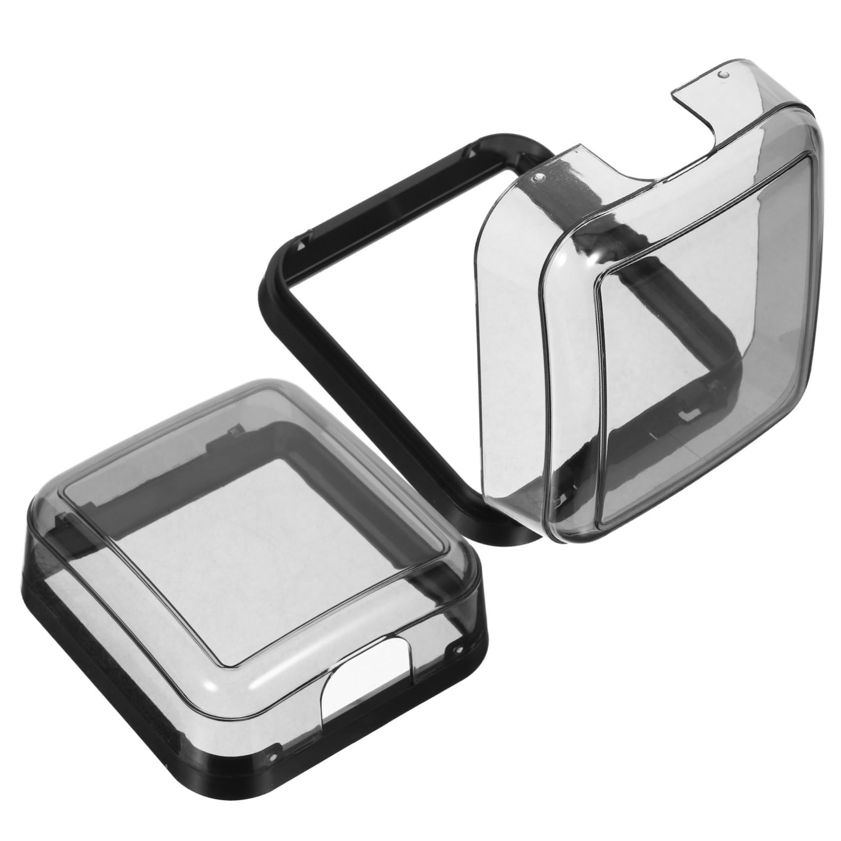 Uonlytech 10stücke Wasserdichte Steckdosenabdeckung Selbstklebend Wetterfest Schutzcover Für Außenbereiche Für Garten Balkon Terrasse Transparent Einsetzbar