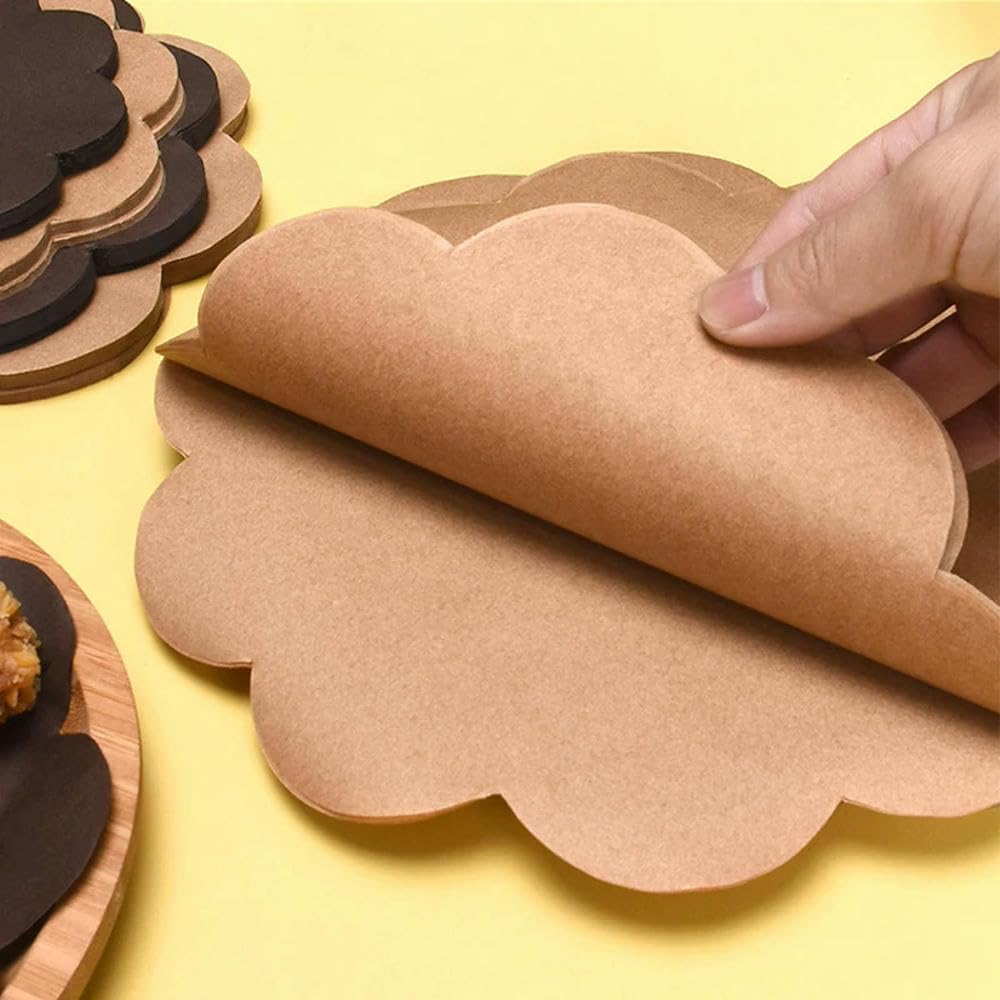 NYSDM 100 szt. koronkowy papier pergaminowy papier dekoracyjny do talerzy do pakowania chleba frytek papier olejowy kuchenne narzędzia do pieczenia