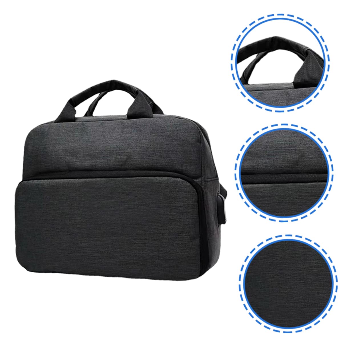 HEMOTON Borsa Tracolla per Fotocamera Reflex Oxford, 2 Scomparti, Imbottitura Spessa e Cerniera, per Viaggi e Attività All'aperto