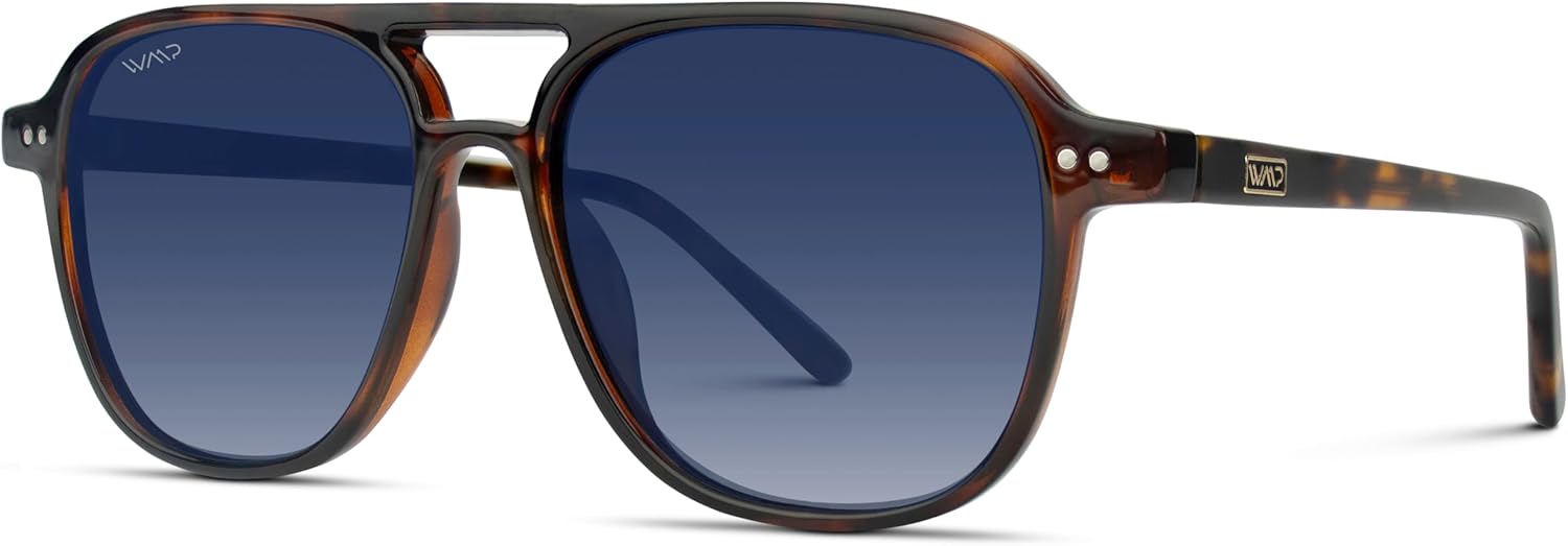 WearMe Pro Polarized Aviator Classic Double Bridge Women's Sunglasses - Image 5