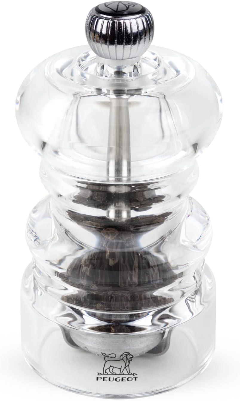 Peugeot Nancy 3.5 Inch Pepper Mill, Acrylic Pepper Grinder