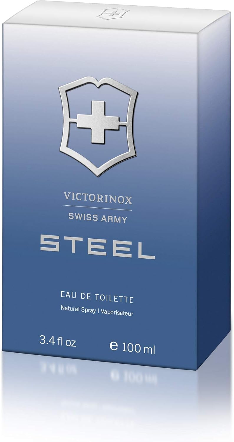 Swiss Army Victorinox Steel for Men - Eau De Toilette Spray, 3.4 ounces - Image 4