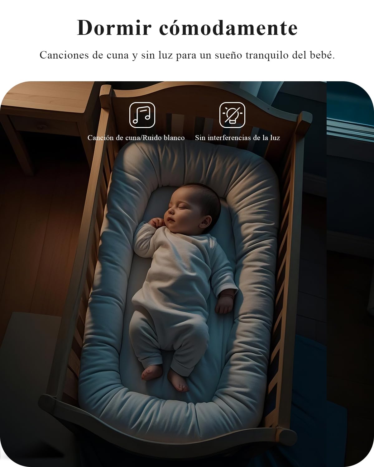 WUUK 4MP Vigilancia Bebe, Pantalla de 5,5", Cámara PTZ 360°, Cara Cubierta y Detección de Vuelco, Control por App, Batería de 3700mAh, Alertas de sonido/movimiento, Audio bidireccional, WiFi 2.4/5 Ghz