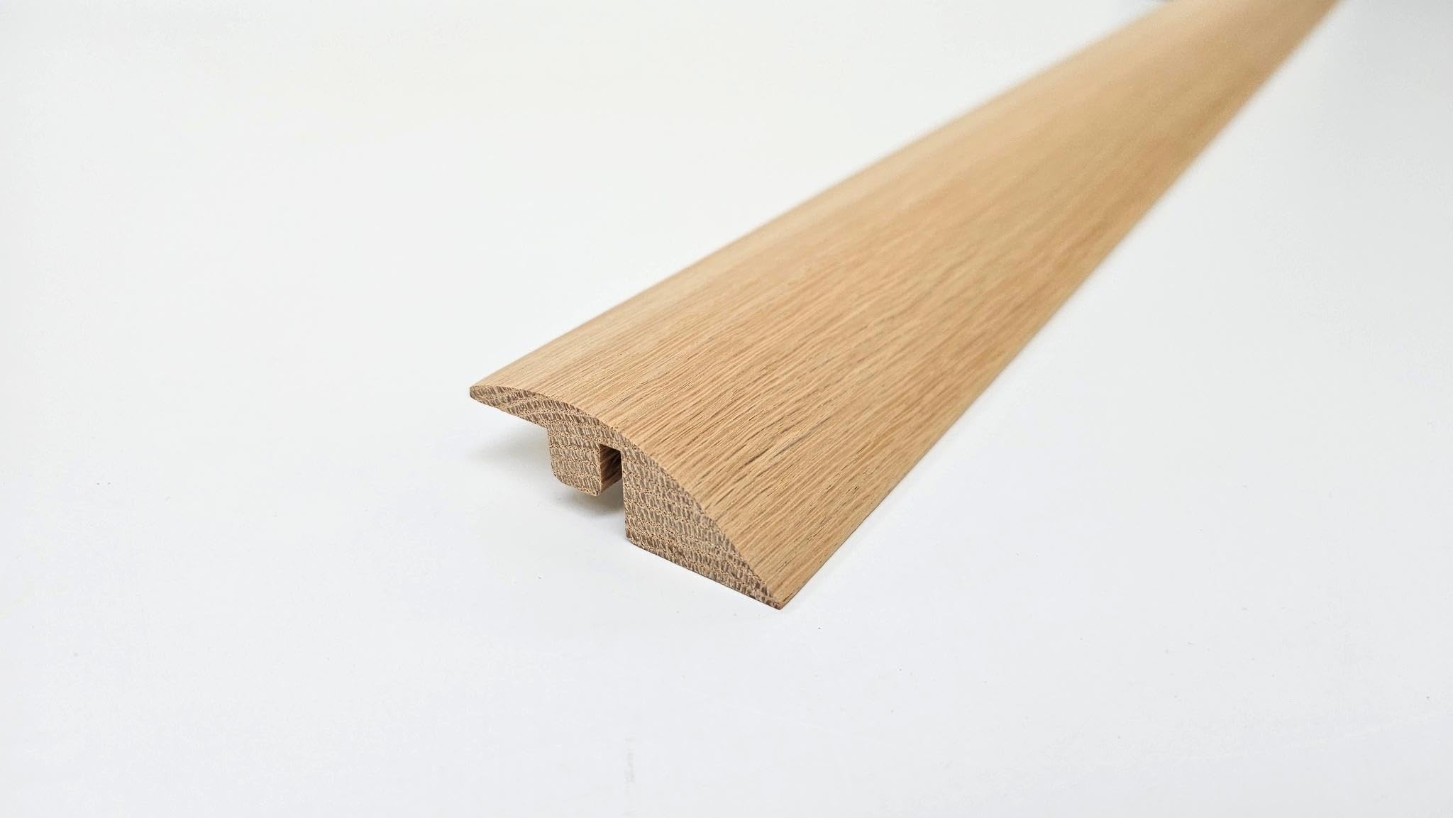 Profil réducteur de seuil en chêne massif – Transition pour parquet stratifié, vinyle, moquette et parquet – Barre de porte durable – 90 cm