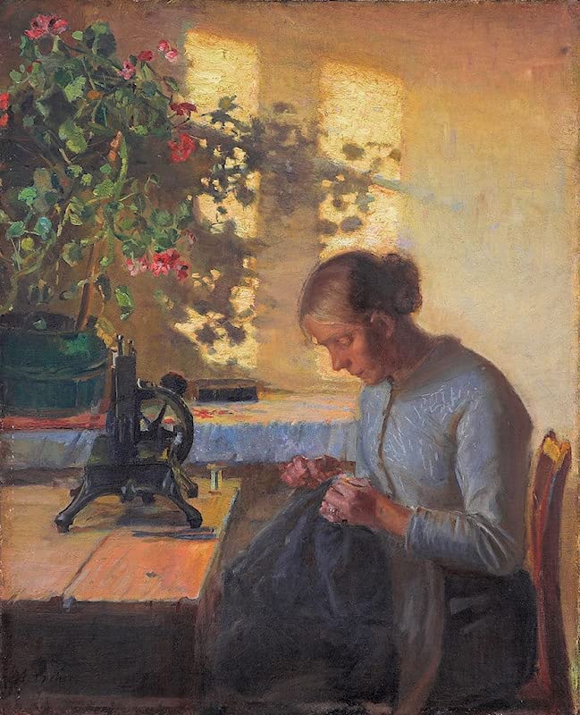 Toile murale abstraite Anna Ancher pour habiller un grand mur