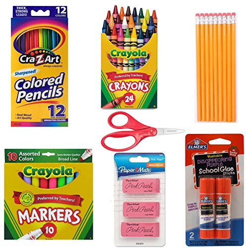 School Supply Basics - Supply Pack for Pre-school, 1st, 2nd, and 3rd Grade