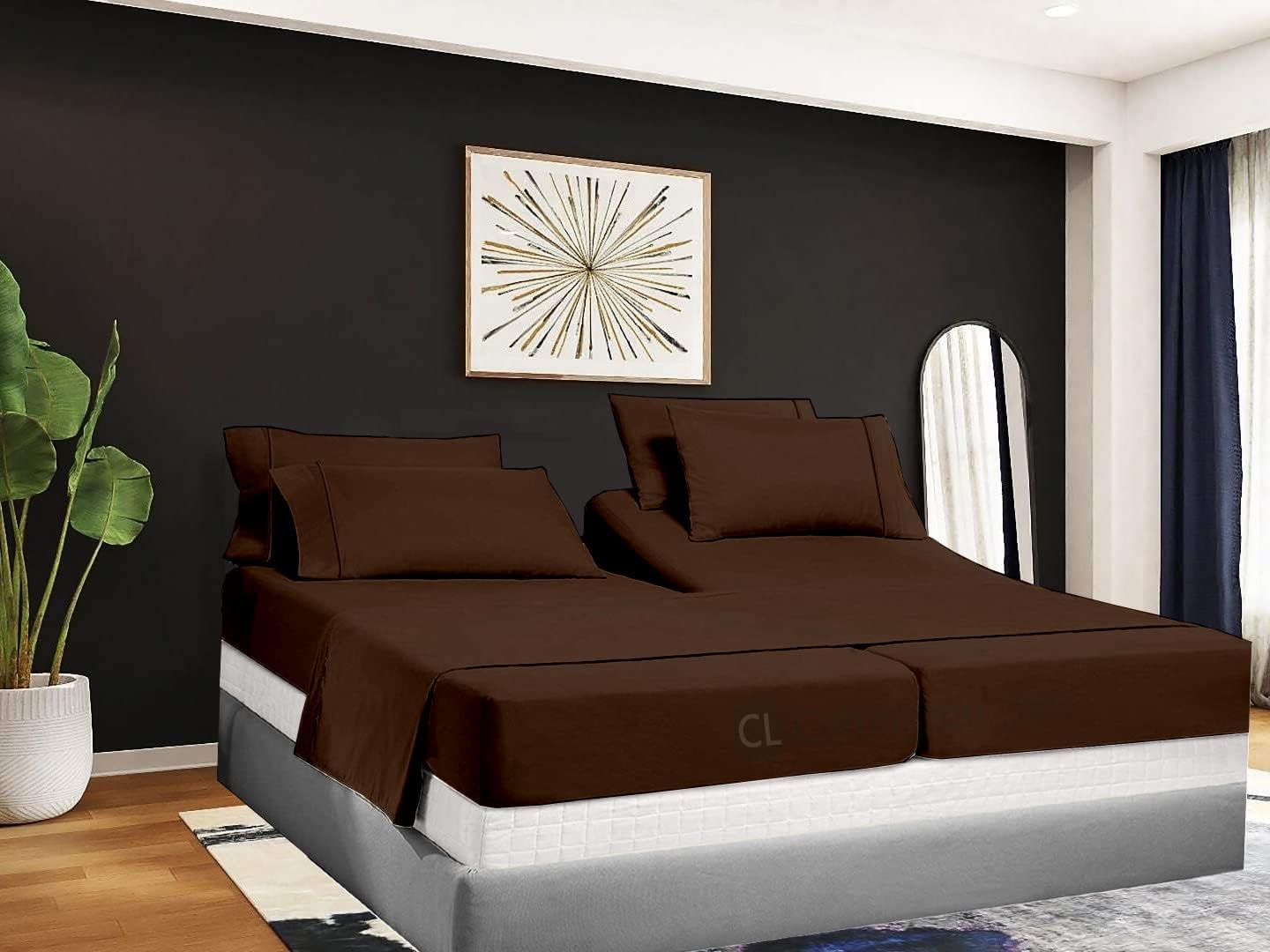 Split Queen Sheets 5 PiecesSplit Queen Sheets Sets for