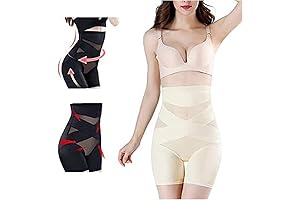 Adoremoon High Waisted Shaper for Sculpted Abs & Booty (Medium, Beige)