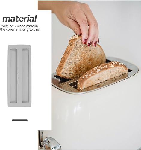 Miniatura 5 de Kichvoe Cubierta de tostadora Tapa de tostadora de silicona 10.7* 4 pulgadas Máquina de pan Cubierta de polvo Cubierta de 2 rebanadas Tostadora