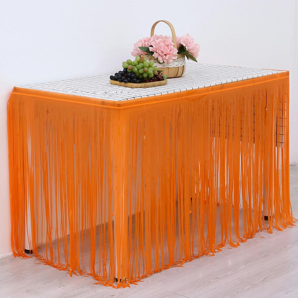 NANZU 275 x 75 cm 10 szt. Niebieskie jezioro Hawajska spódnica stołowa metalowa folia frędzle blichtr spódnice na stół folia świecidełko spódnica na stół girlanda kwiatowa Baby Shower