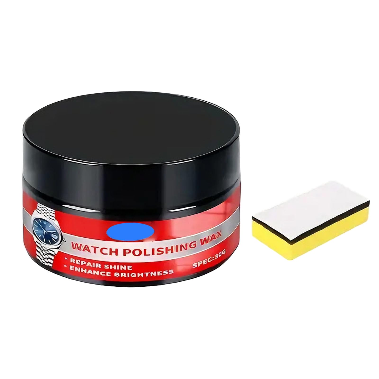 Hsioluted 30G Watches Polishing Cream Set With Sponges For Restoring Shines And Scratches On Metal Jewelry Glass Surfaces Crystal Repair