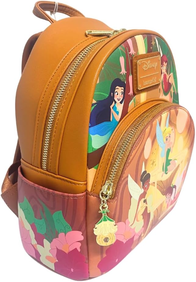 Loungefly Exclusive Disney Tinker Bell Pixie Hollow Fairies Glow in the Dark Mini Backpack - Image 4