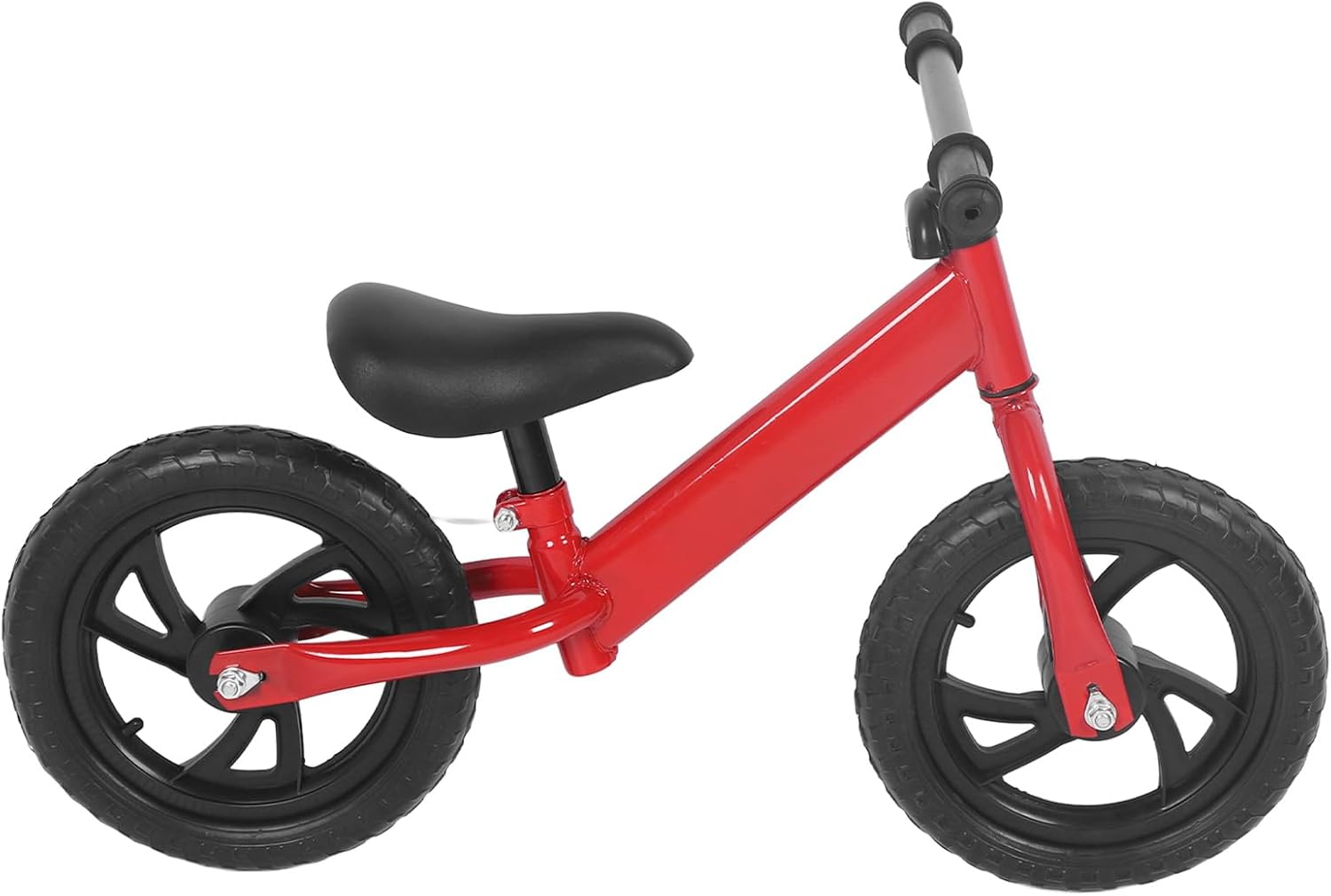 Toddler Balance Bicycle, Kids Walker Bike with Adjustable Seat Height, 12 Inch High Carbon Steel Frame, Foam Rubber Wheels for Ages 2-5, Balance Training Bike for