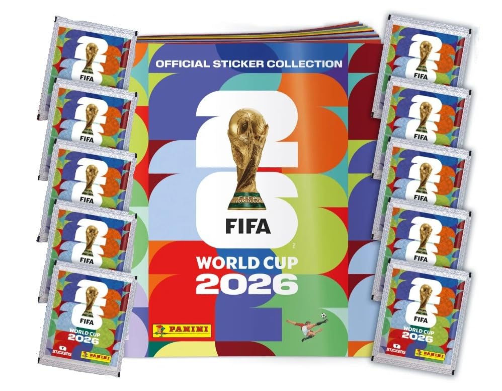 Generico FIFA WORLD CUP 2026 Album + 10 Bustine di Figurine