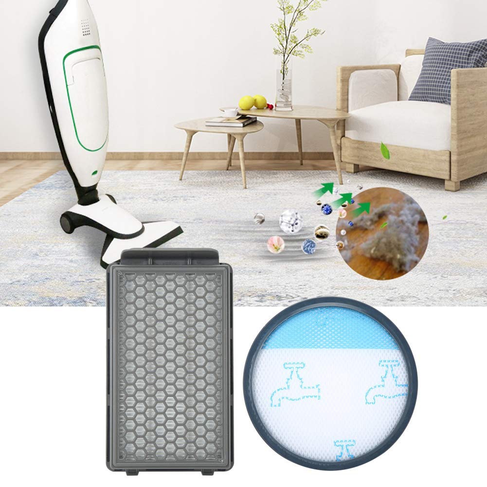 Vacuum Filter Replacement Kit, Foam & Felt Filter Kit Vacuum Cleaner Accessories Compatible Vacuum Filter Replacement for Rowenta RO3715 RO3759 RO3798