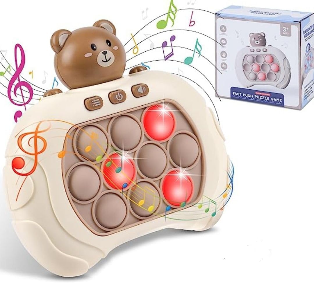 Quick Pop Bubble Puzzle Game | Sensory Toy for Kids and Adults | Light-Up Electronic Fidget Fun | Great Gifts for All Ages