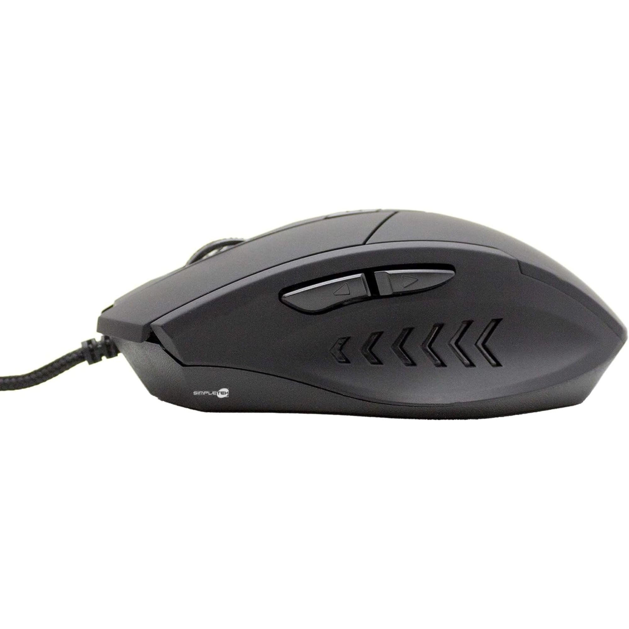SIMPLETEK - Kit Gaming Mouse & Tastiera retroilluminati RGB | QWERTY Layout Italiano Anti-Ghosting | Mouse 7 Tasti Ergonomico 3200 DPI