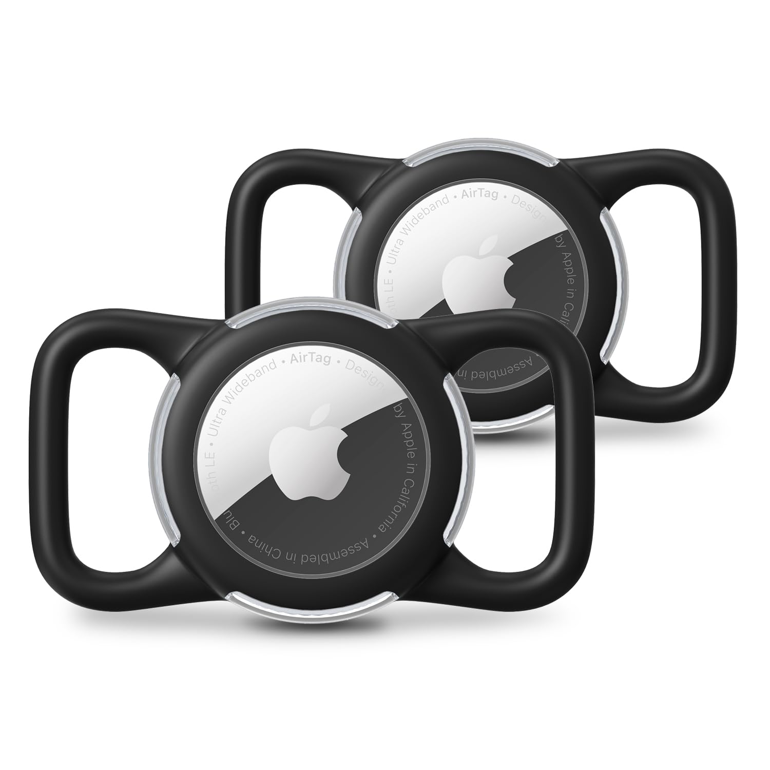 Waterproof Air tag Holder for Dog Collar, Silicone & ABS Air tag Holder for Dog & Cat Collars, Ultra-Durable, Lightweight and Protective Air tag Case