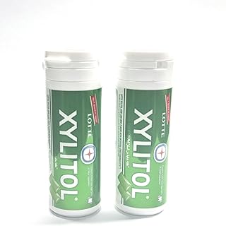 لبان إكسيليتول بنكهة النعناع المنعش 29 جرام خالي من السكر لدعم الأسنان - مجموعه من عبوتان - مستورد