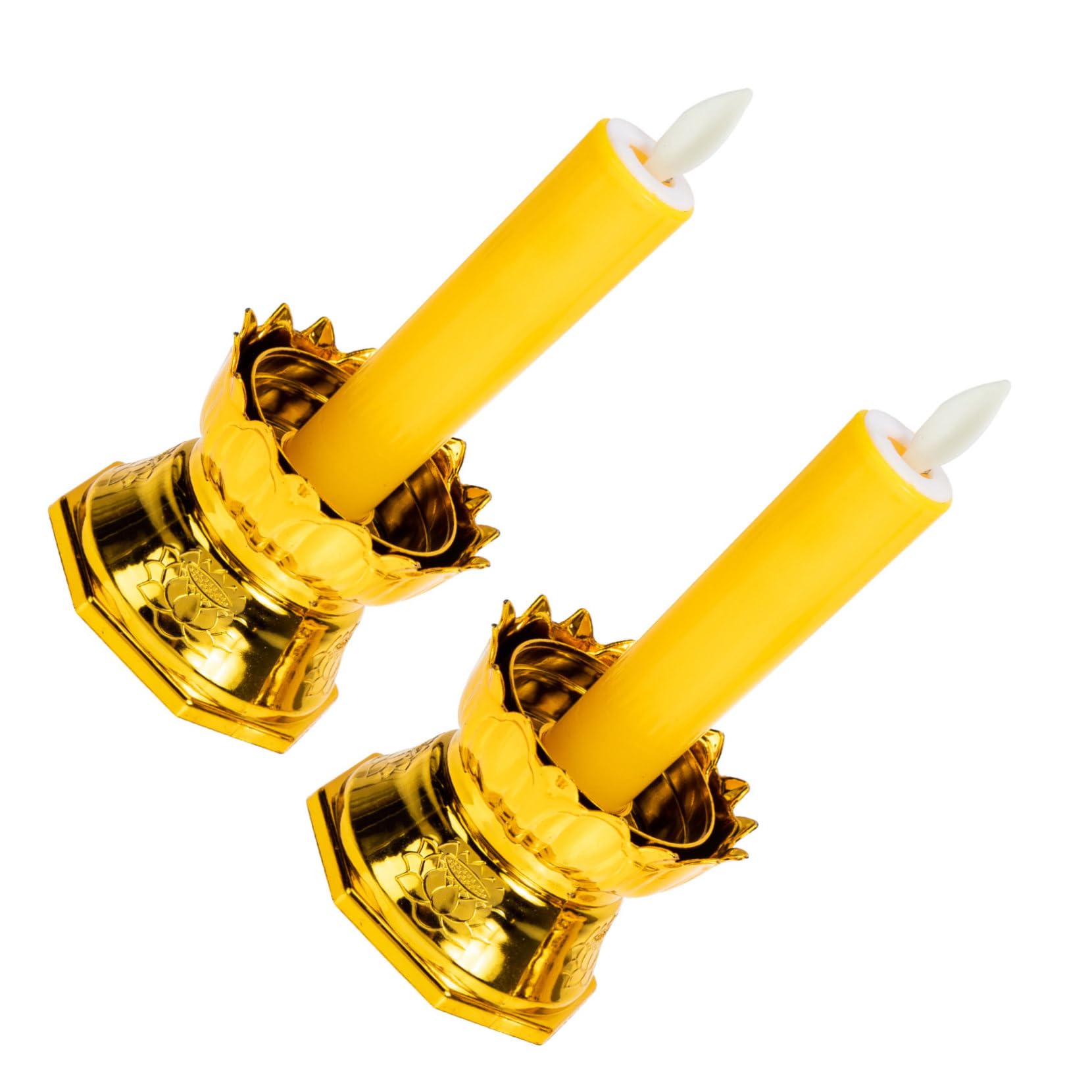 Velas LED impermeables con base estable y batería intercambiable 8