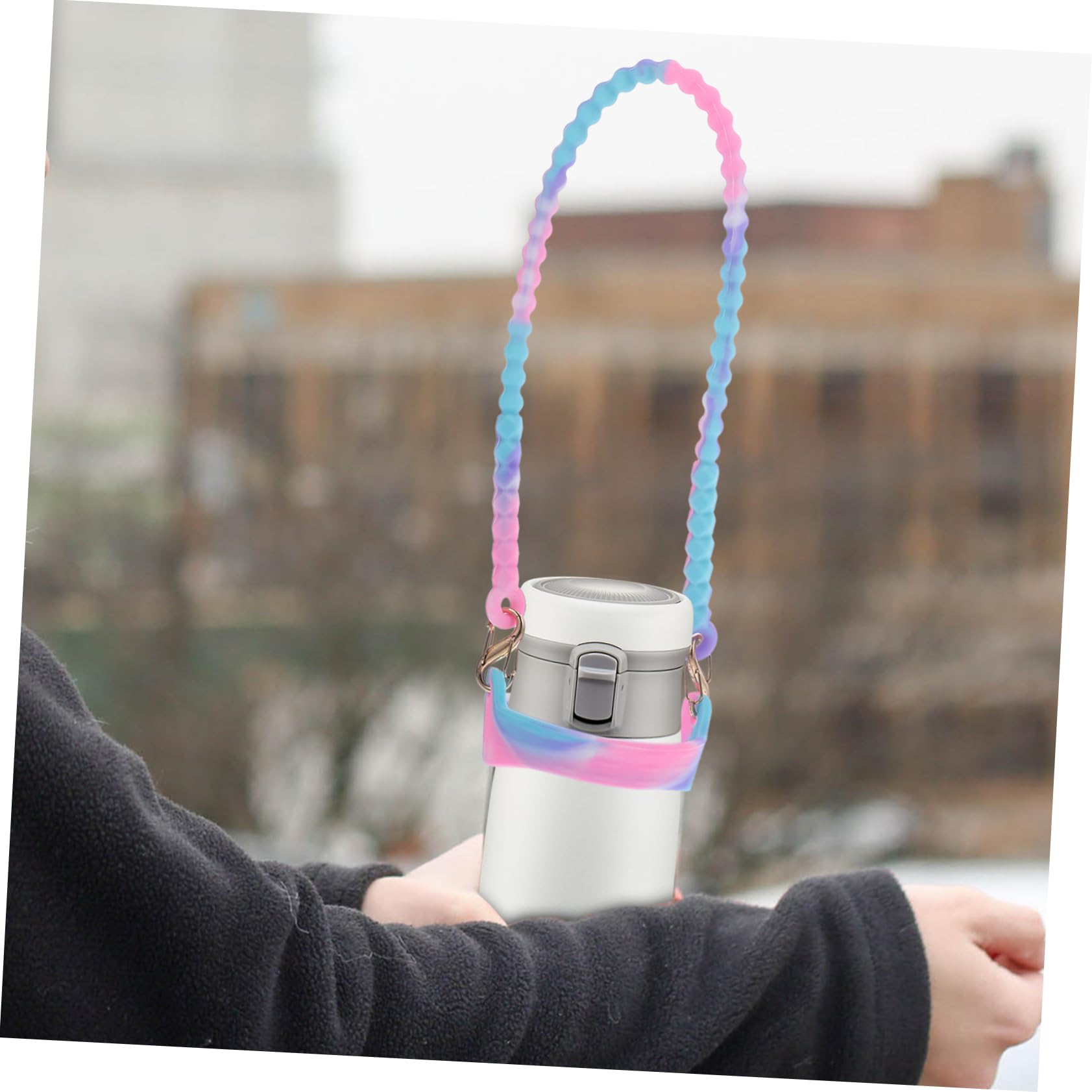 HANABASS 10stücke Verstellbarer Wasserflaschen-tragegurt Silikon Wasserflasche Halter Leicht Und Tragbar Für Outdoor-aktivitäten Für Erwachsene