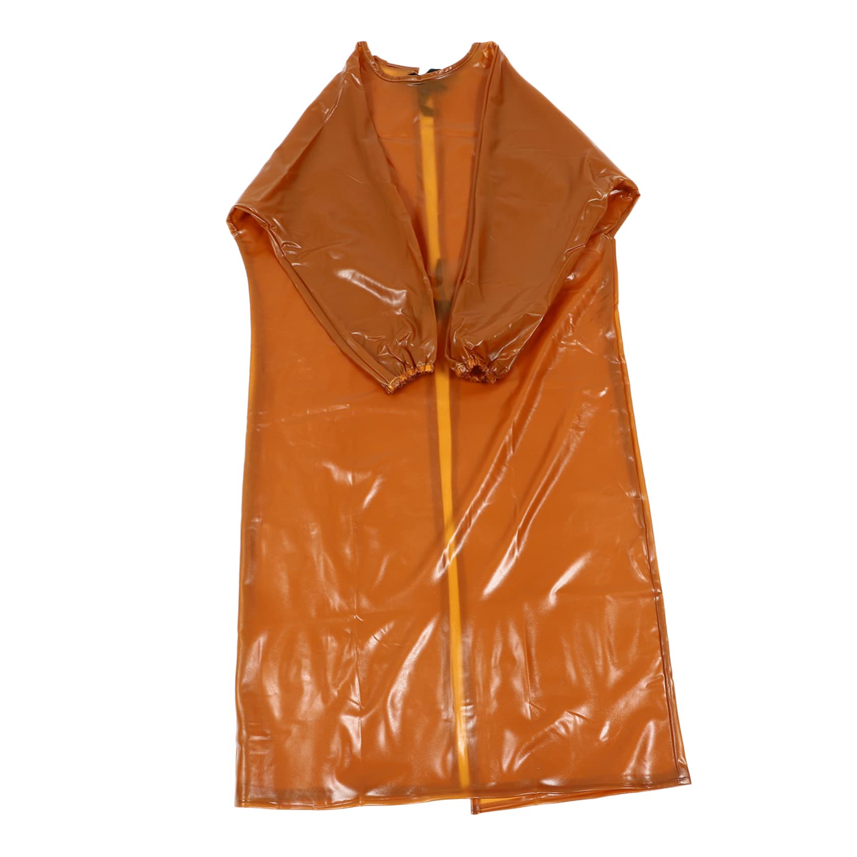 Gadpiparty Camice Elastico Resistente All’usura e Grembiule Antiacido Trasparente Giallo Manica Lunga Per Lavoro Industriale Macelli e Ambienti Chimici Taglia Grande