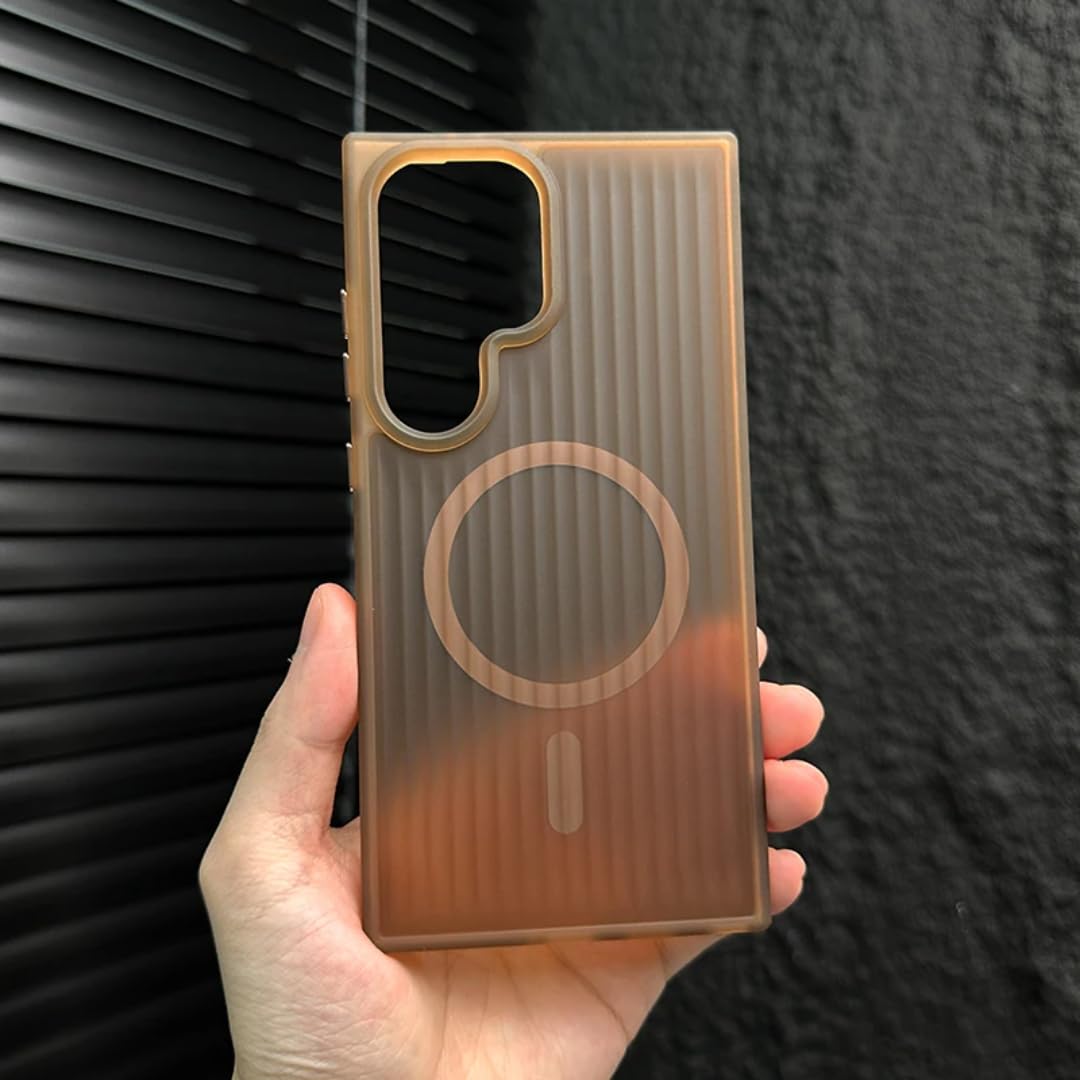 Coque Samsung S21 Plus marron à rayures pour style urbain chic - 7