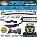 Pro Can Am Maverick XRS Commander 800 1000 42" Curved Front LED Light Bar Kit with Front Mounts and Wire Harness